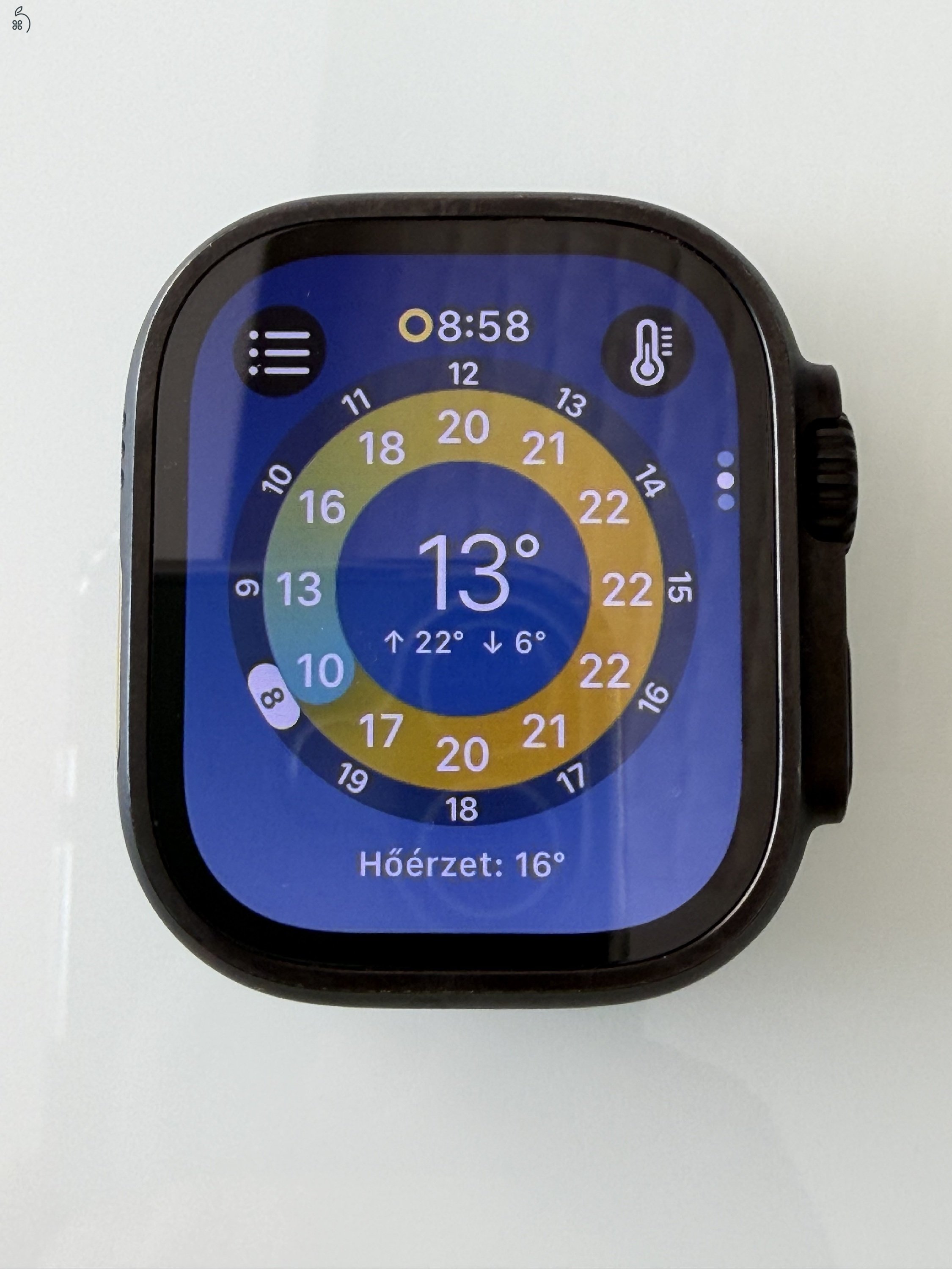 Apple Watch Ultra 2 Akku: 100% Makulátlan! Black Titanium 49 mm GPS+Cellular