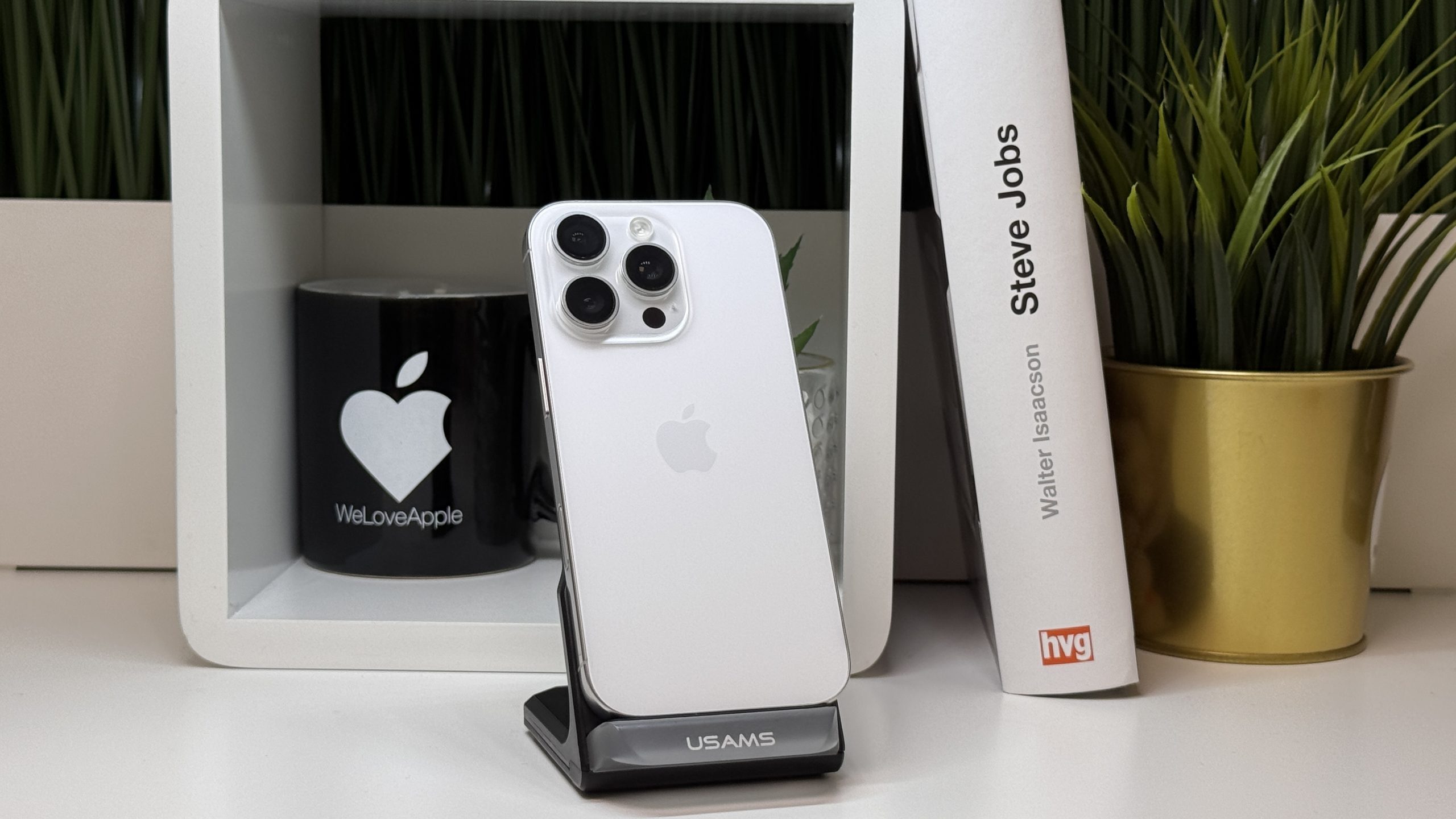 iPhone 16 Pro, 256GB, Fehér, Független - Garancia, Számla, Fehér, Független, Számla, 2 Év Garancia, 91%