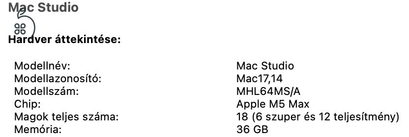 Apple Mac Studio M5 Max