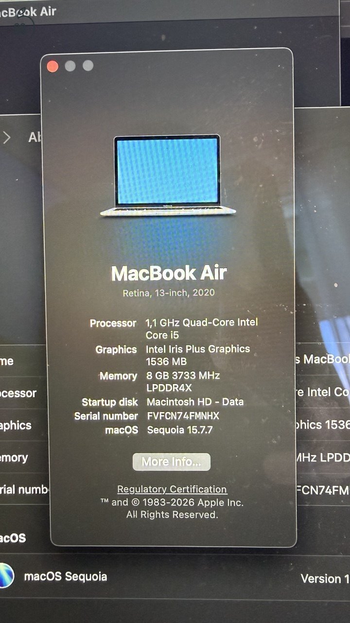 Eladó MacBook Air 13” – 2020, asztroszürke (i5 Intel Core)