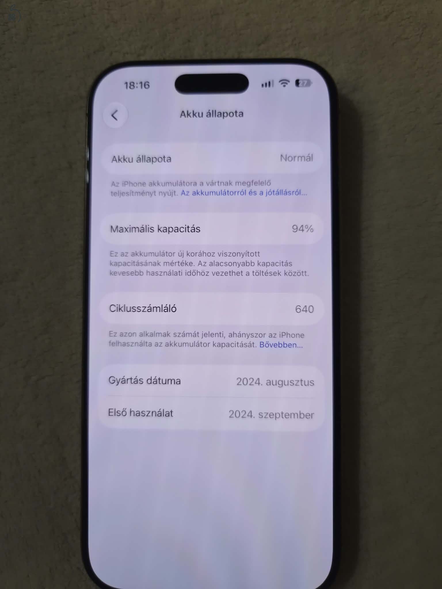 Iphone 16 pro 128GB, Desert Titanium