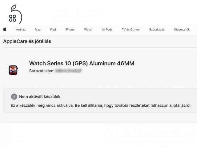Apple Watch Series 10 GPS 46mm – ÚJ, bontatlan, nem aktivált