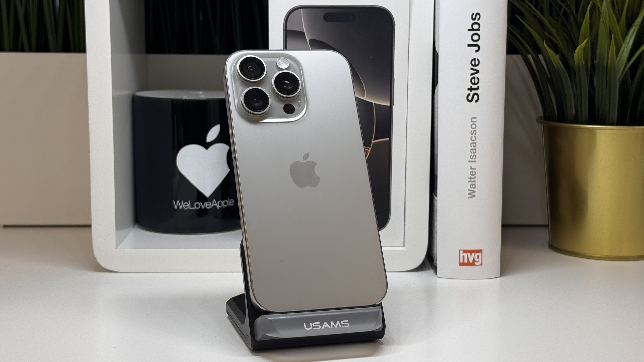 iPhone 15 Pro, 128GB, Szürke, Számla, 2 Év Garancia