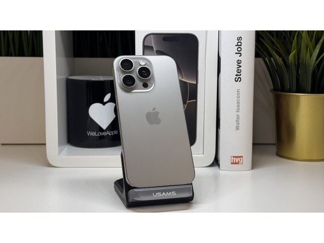 iPhone 15 Pro, 128GB, Szürke, Számla, 2 Év Garancia