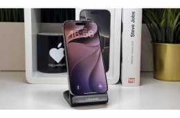 iPhone 15 Pro, 128GB, Szürke, Számla, 2 Év Garancia