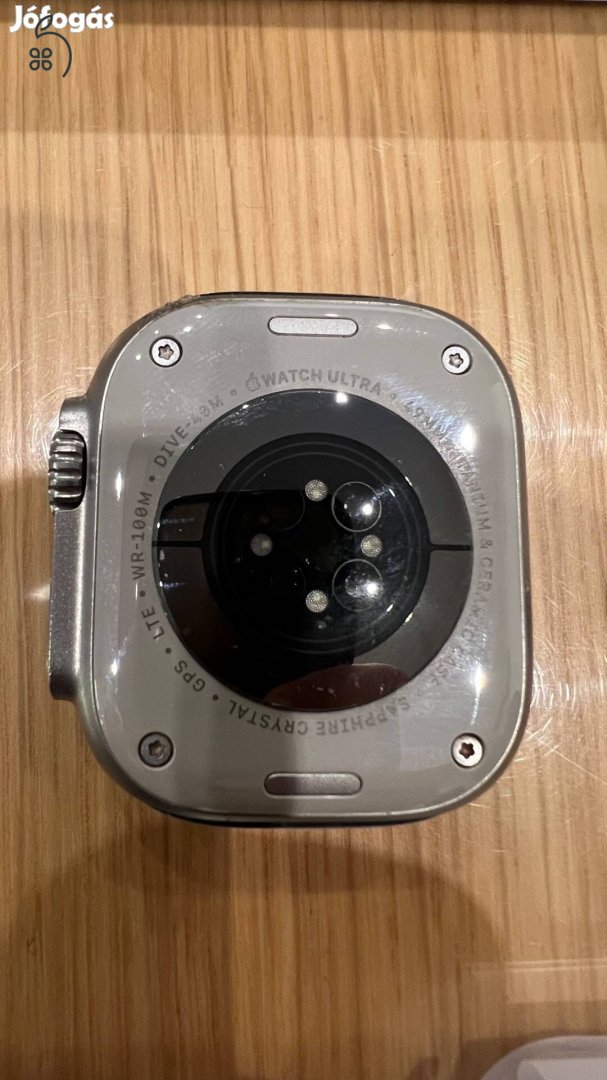 ELADÓ 1 db Apple Watch Ultra 2 49mm-es titán ház e-sim-es, óceán kék szíjjal