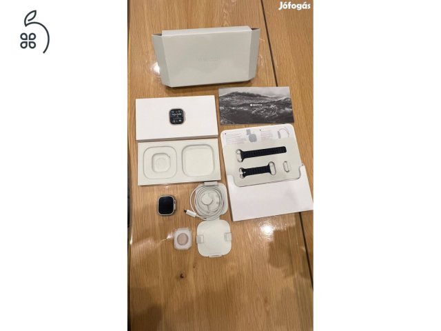 ELADÓ 1 db Apple Watch Ultra 2 49mm-es titán ház e-sim-es, óceán kék szíjjal