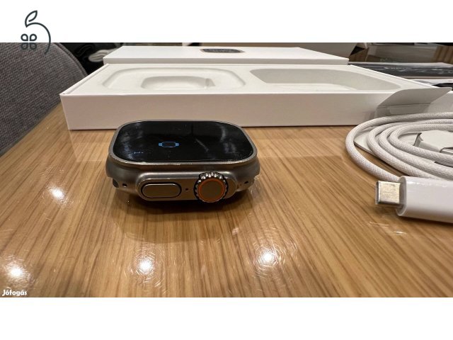 ELADÓ 1 db Apple Watch Ultra 2 49mm-es titán ház e-sim-es, óceán kék szíjjal