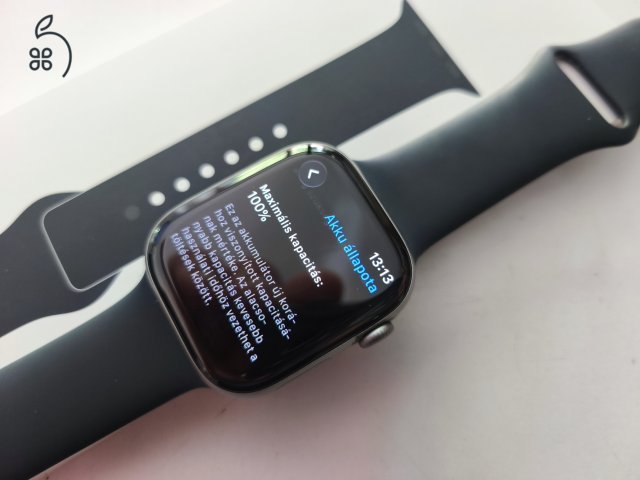 Apple Watch Series 11 46mm karcmentes, 100% aksi, 2028.05.-ig Apple gar ALZA 2 ajándék új gyári szíj