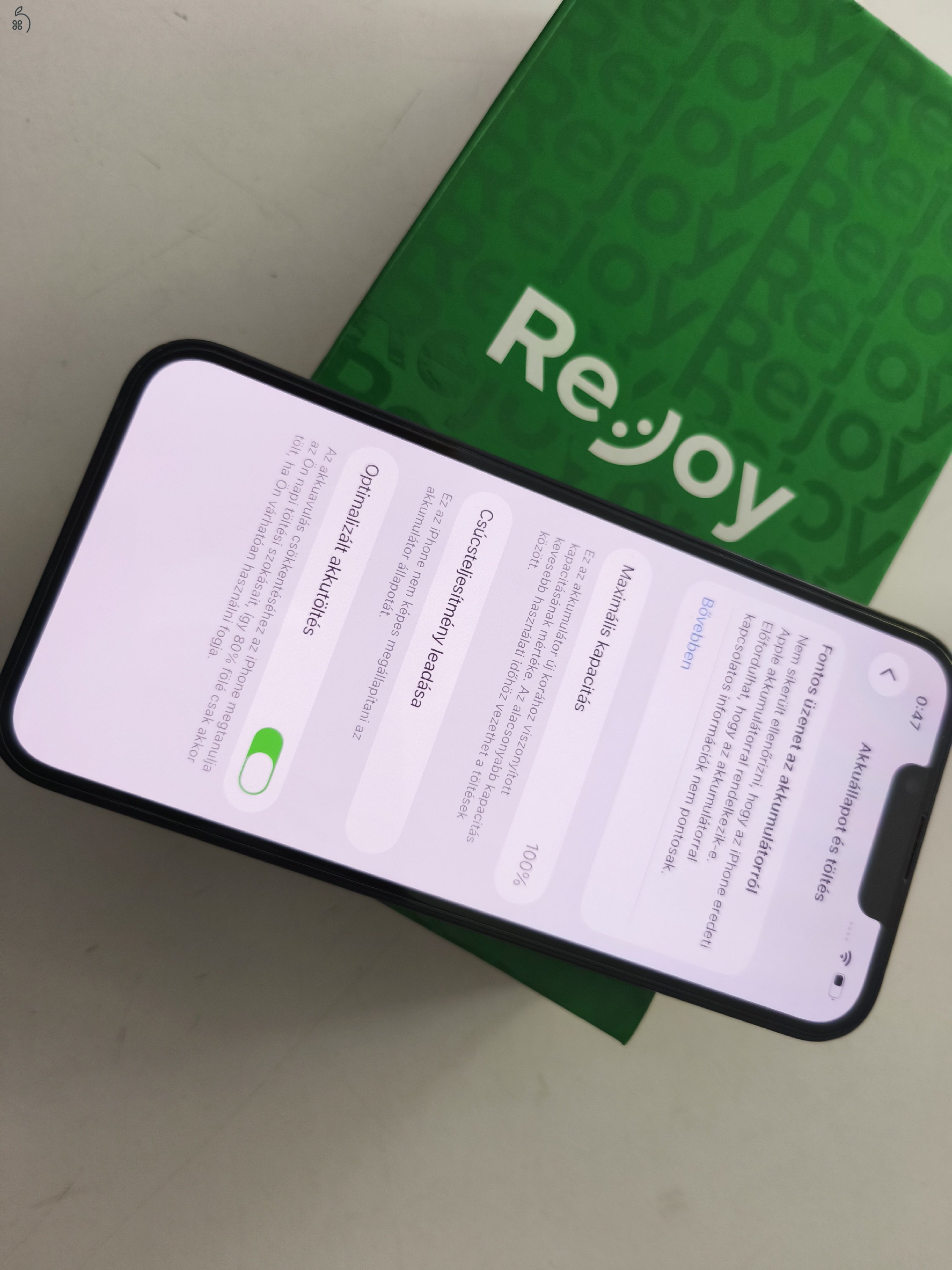 Apple iPhone 13 100% aksi, hibátlan, független, 1 év garanciával