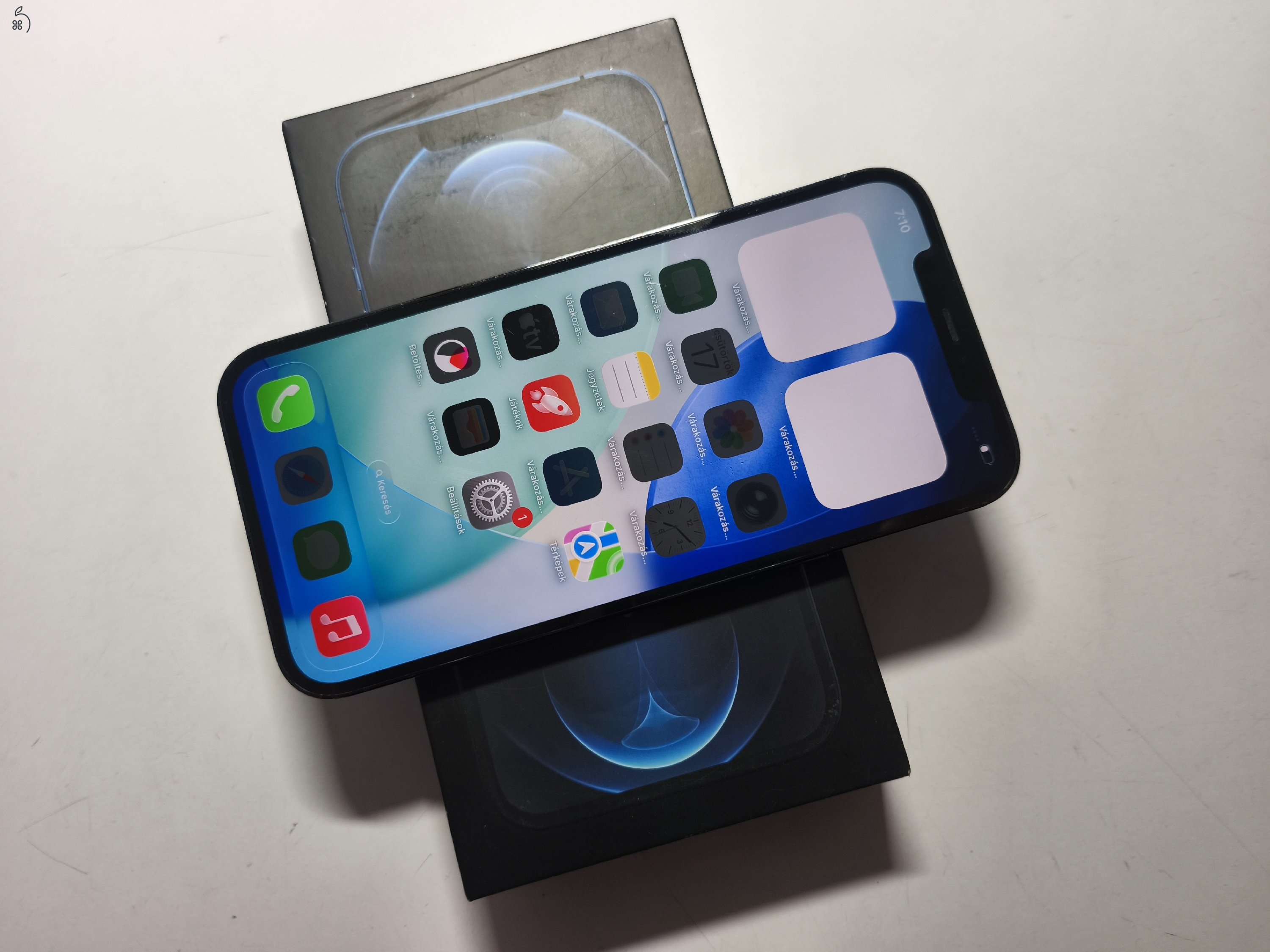 Apple iPhone 12 Pro Max 128gb független, hibátlan, minden gyári 