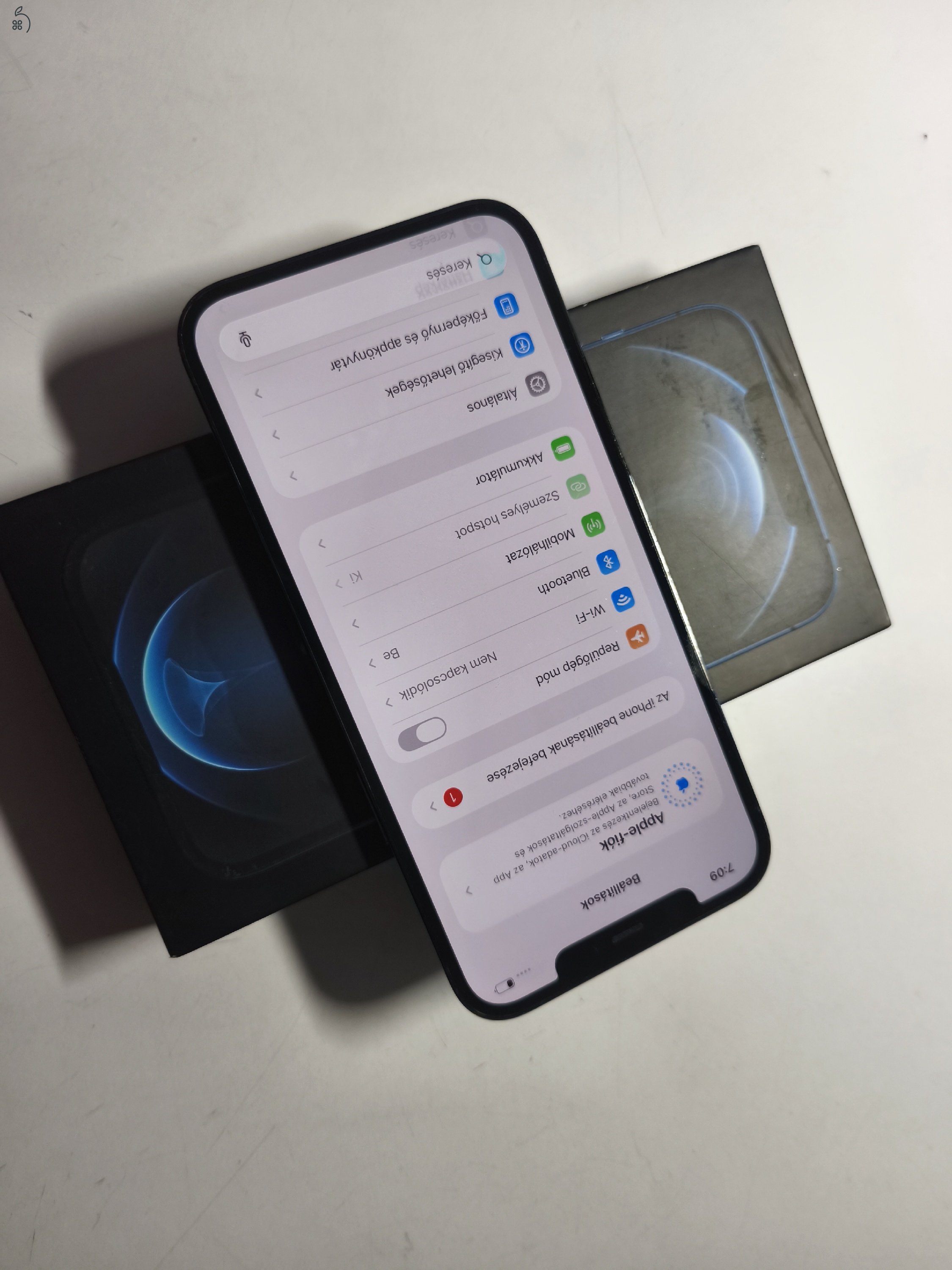 Apple iPhone 12 Pro Max 128gb független, hibátlan, minden gyári 