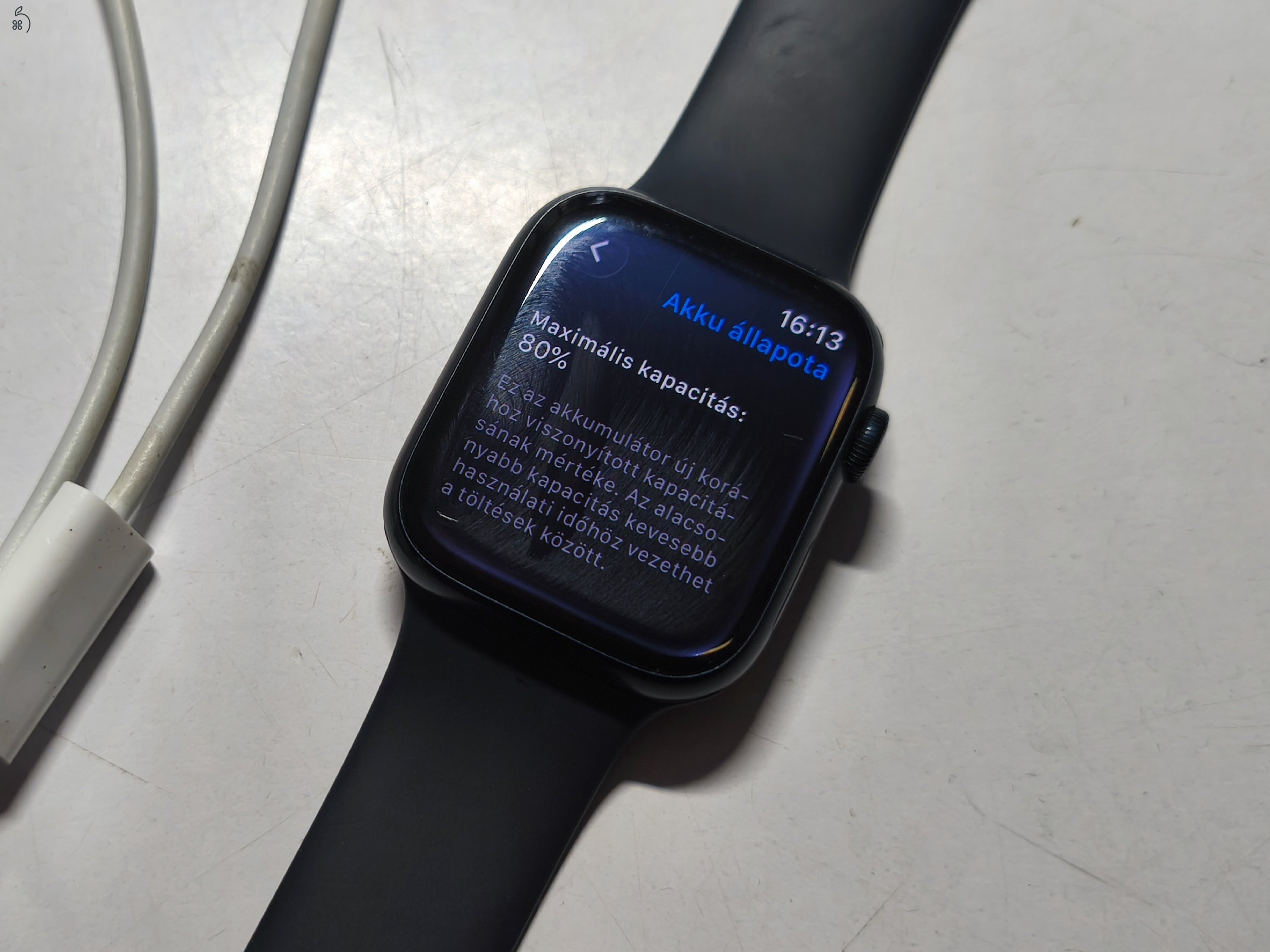 Apple watch series 7 S7, 45mm, hibátlan