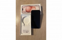 iPhone 15 128 GB – rózsaszín, dobozzal, sérült hátlappal – 120 000 Ft