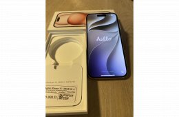 iPhone 15 128 GB – rózsaszín, dobozzal, sérült hátlappal – 120 000 Ft