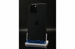 Apple iPhone 15 128 GB Black 100% akku - 12 HÓ GARANCIA