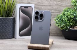 iPhone 15 Pro Natural Titanium 128GB 2 ÉV Garanciával 100%