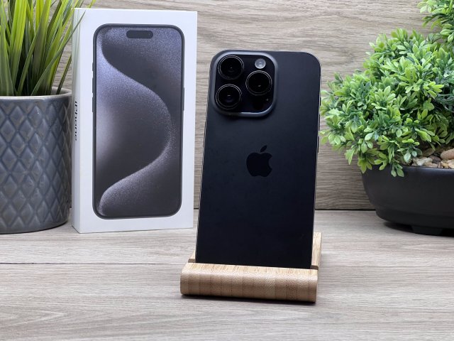 iPhone 15 Pro Black Titanium 512GB 2 ÉV Garanciával 100%