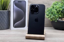 iPhone 15 Pro Black Titanium 512GB 2 ÉV Garanciával 100%