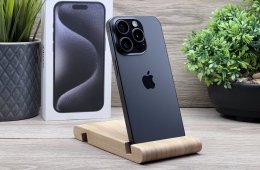 iPhone 15 Pro Black Titanium 512GB 2 ÉV Garanciával 100%