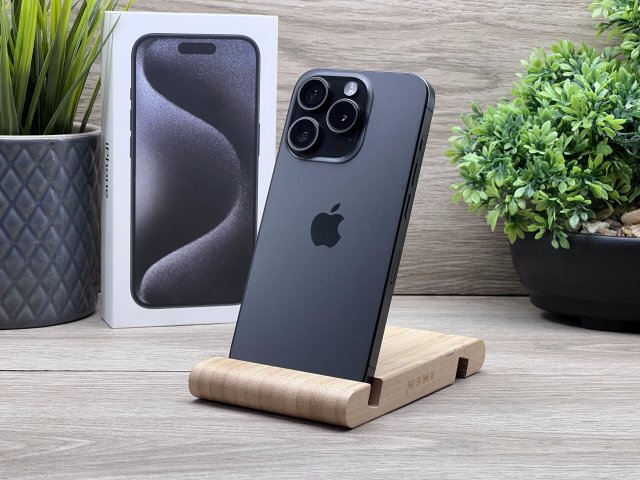 iPhone 15 Pro Black Titanium 512GB 2 ÉV Garanciával 100%
