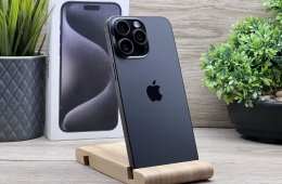 iPhone 15 Pro Max Black Titanium 256GB 2 ÉV Garanciával 100%
