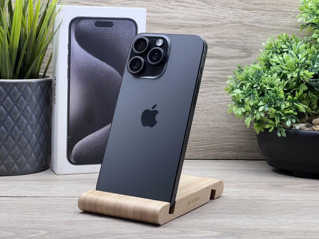 iPhone 15 Pro Max Black Titanium 256GB 2 ÉV Garanciával 100%