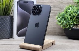 iPhone 15 Pro Max Black Titanium 256GB 2 ÉV Garanciával 100%