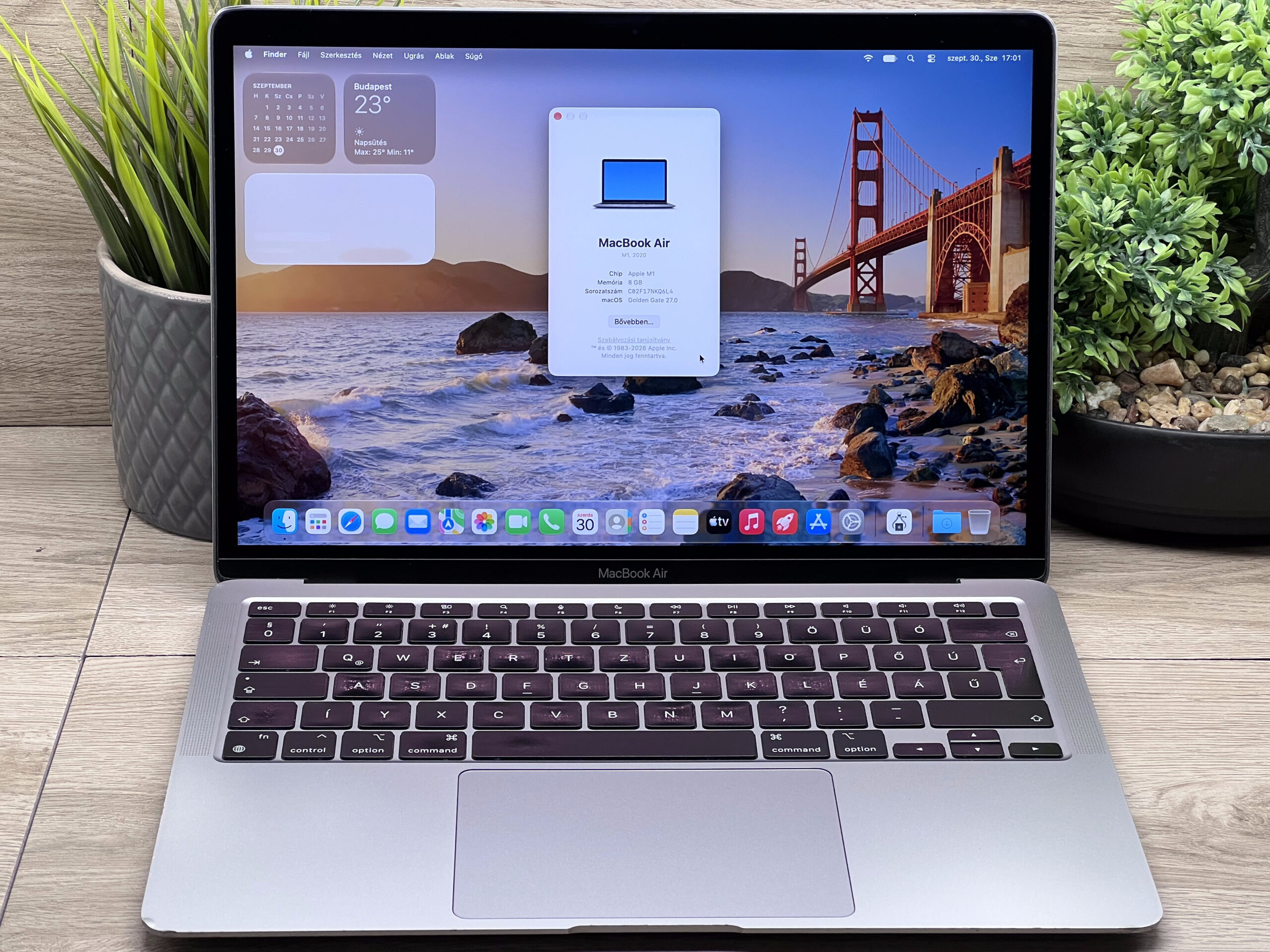 MacBook Air 2020 M1 13” 256GB 2 ÉV Garanciával 100%