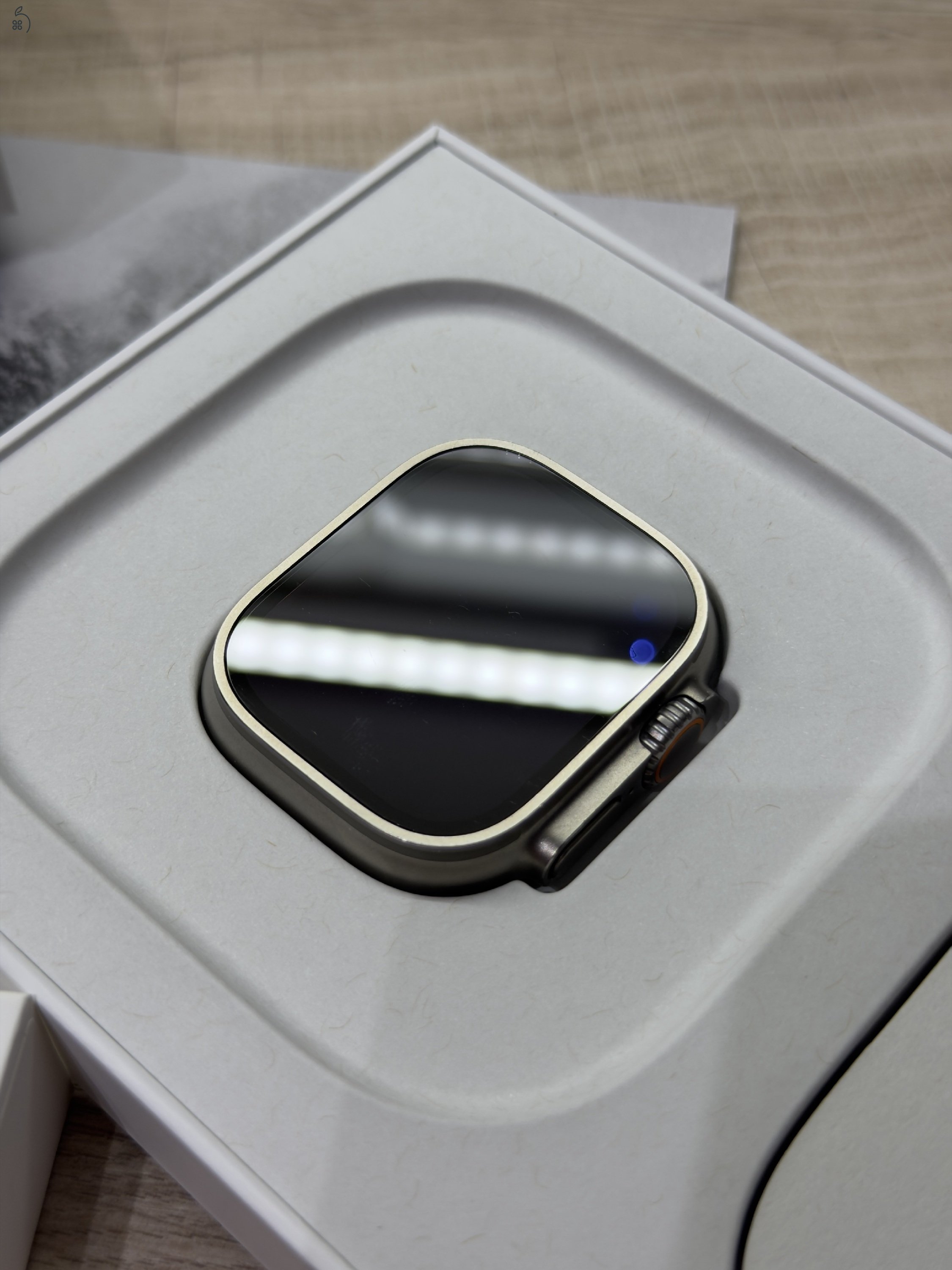 Apple Watch Ultra 1 (49mm Titanium) – Karcmentes, 89% akku, dobozában!