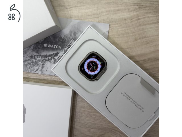 Apple Watch Ultra 1 (49mm Titanium) – Karcmentes, 89% akku, dobozában!