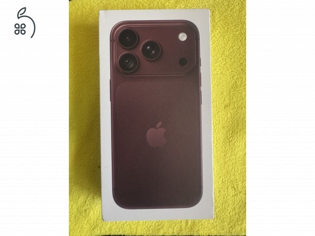 Új, bontatlan és kártyáfüggetlen iPhone 18 pro 256 burgundi