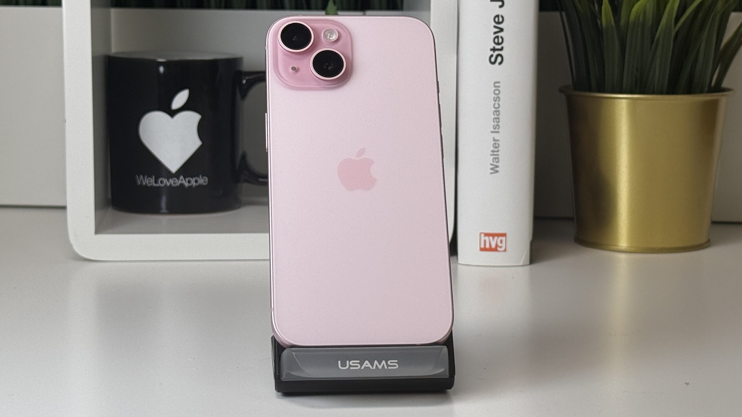 iPhone 15, 256GB, Rózsaszín, Számla, 2 Év Garancia