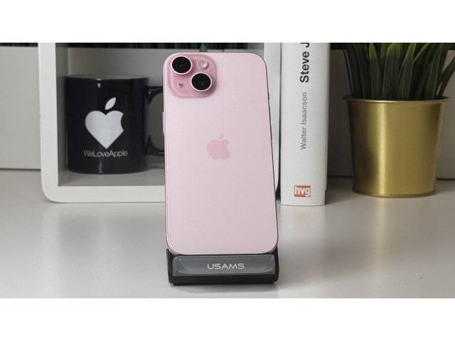 iPhone 15, 256GB, Rózsaszín, Számla, 2 Év Garancia