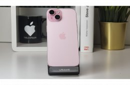 iPhone 15, 256GB, Rózsaszín, Számla, 2 Év Garancia