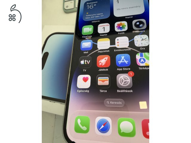 iPhone 14 Pro 128GB Független/1 hónap gar./Akku 76%/