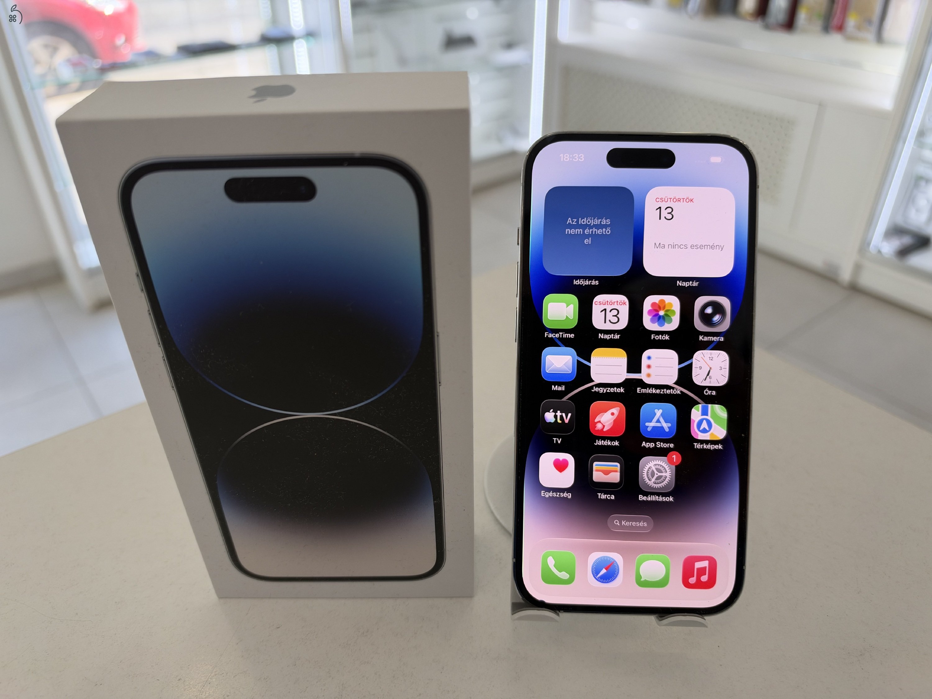 iPhone 14 Pro 128GB Független/1 hónap gar./Akku 76%/