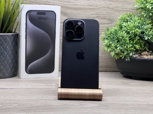 iPhone 15 Pro Black Titanium 256GB 2 ÉV Garanciával 92%