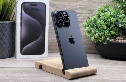 iPhone 15 Pro Black Titanium 256GB 2 ÉV Garanciával 92%