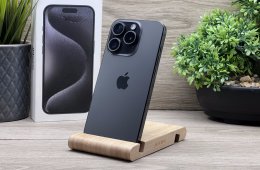 iPhone 15 Pro Black Titanium 256GB 2 ÉV Garanciával 92%
