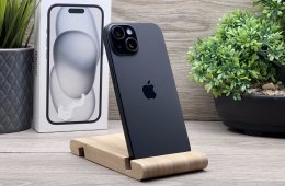 iPhone 15 Black 128GB 2 ÉV Garanciával 90%