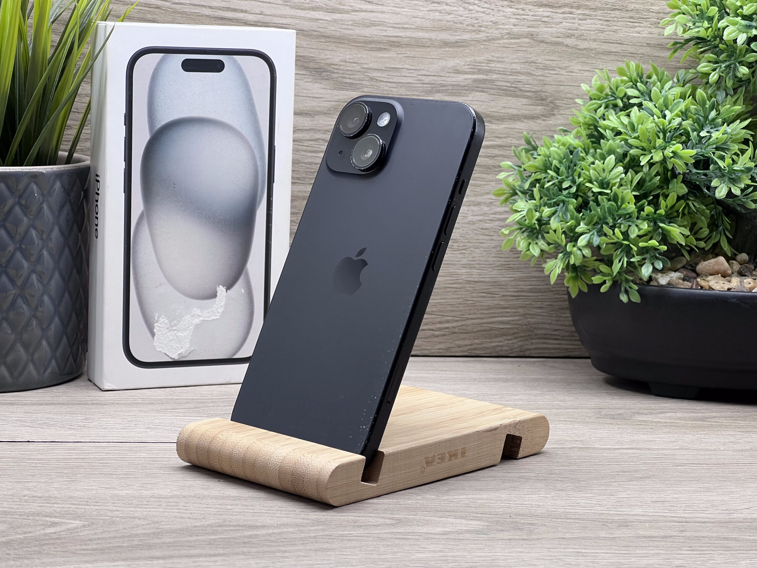 iPhone 15 Black 128GB 2 ÉV Garanciával 90%