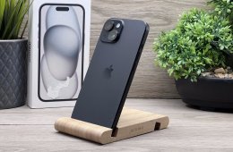 iPhone 15 Black 128GB 2 ÉV Garanciával 90%