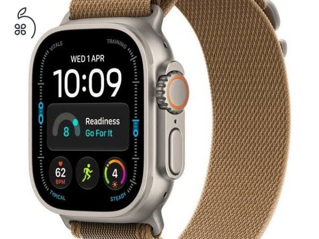 Új BONTATLAN Apple Watch Ultra 4 GPS+Cellular 49 mm titántok Azonnal Átvehető Deák Térnél Hivatalos 1 év Apple Garancia