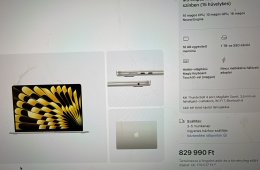 SUPER AKCIÓ ÚJ Bontatlan MacBook Air 15 M5 10CPU/10GPU/16GB/1TB - 599.990 Stairlight Csillagfény