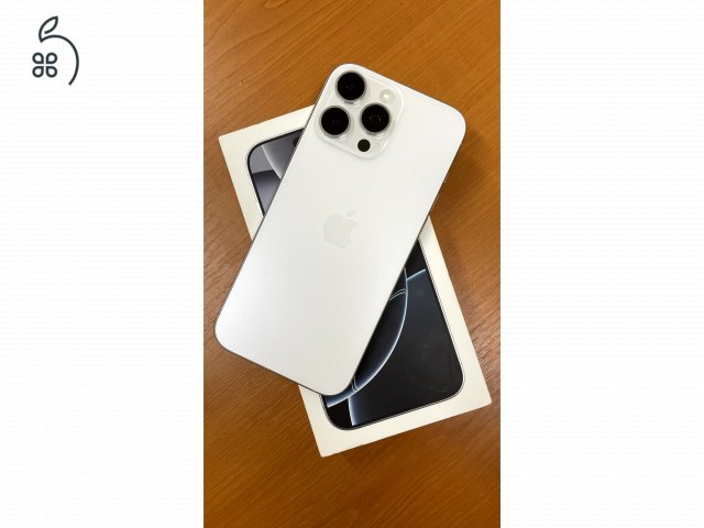 Apple iPhone 16 Pro Max 256 GB White Titanium 93% akku