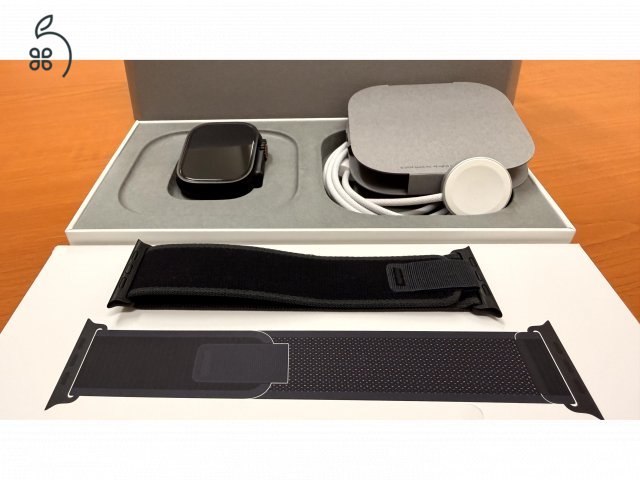 Apple Watch Ultra 2 Black 49mm – 100% akku – karcmentes – gyári Black Trail Loop