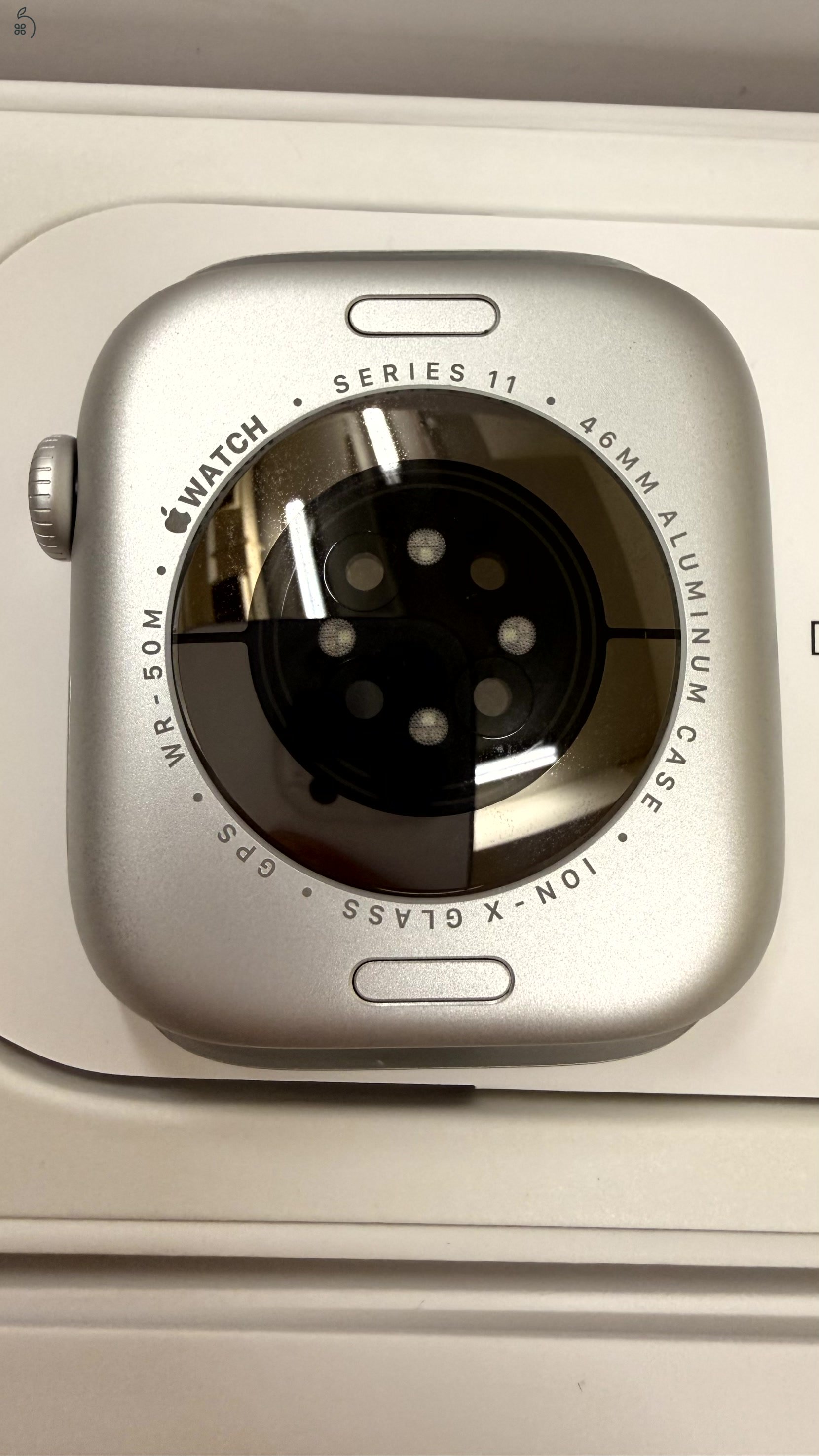Apple Watch Series 11 46mm Silver 100% akku 