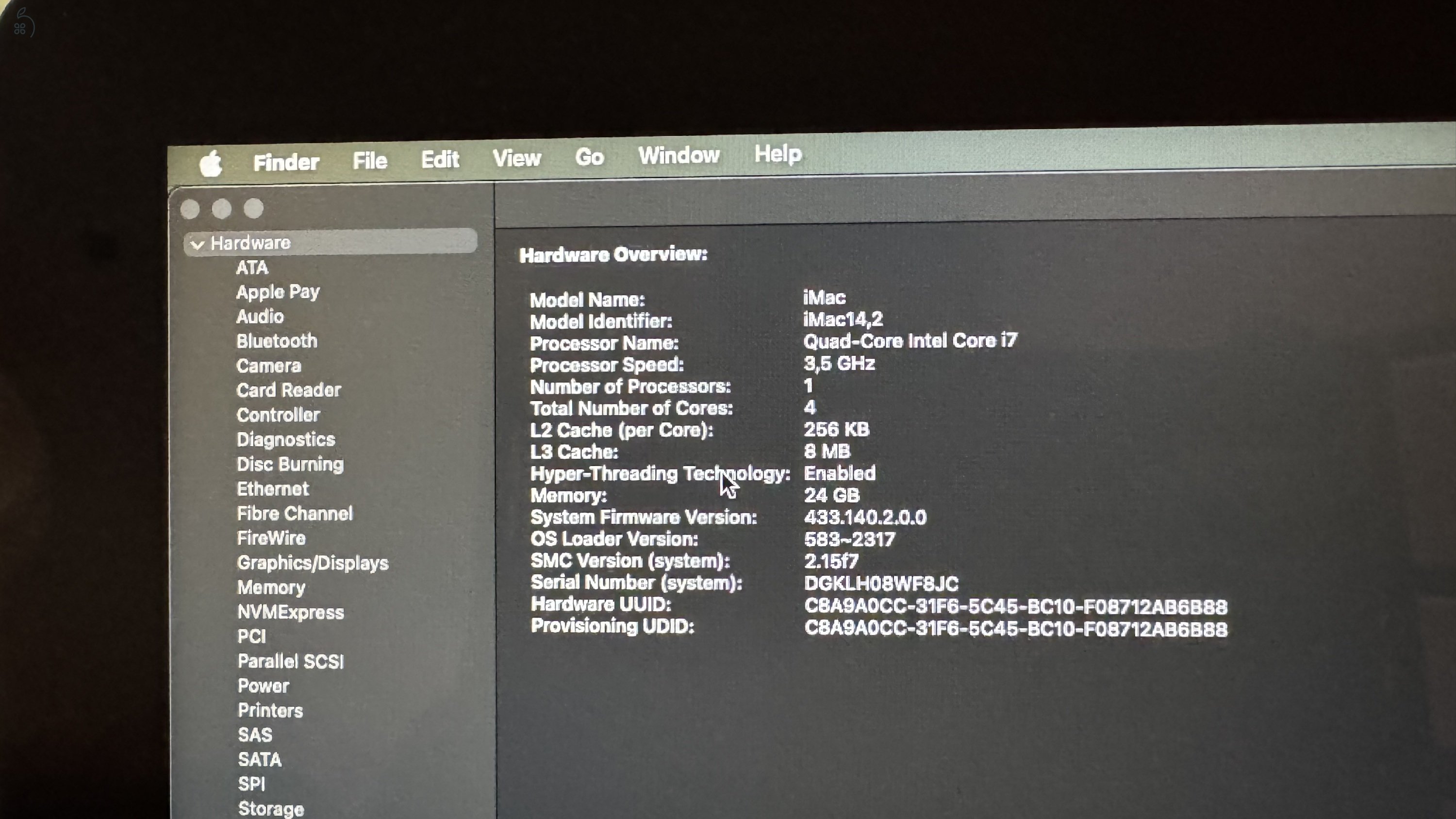Apple iMac 27” 2013 24 GB RAM 1 TB SSD Nvidia 4 GB GPU