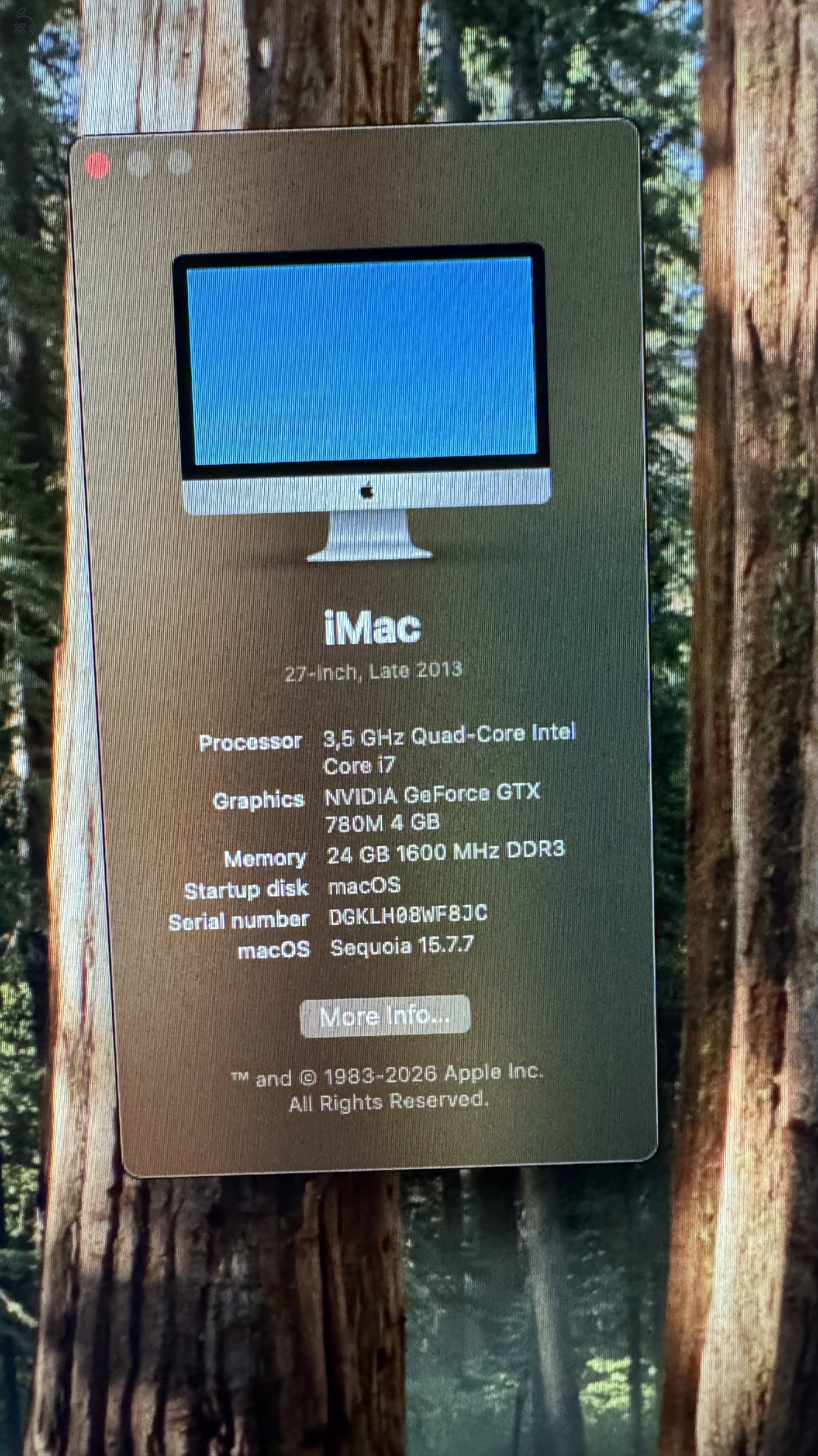 Apple iMac 27” 2013 24 GB RAM 1 TB SSD Nvidia 4 GB GPU